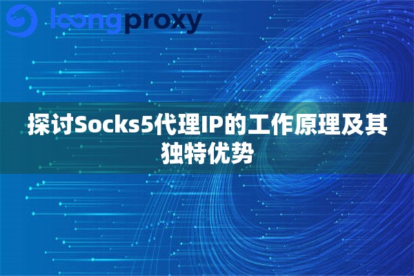 探讨Socks5代理IP的工作原理及其独特优势