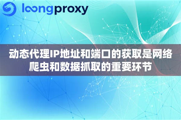 动态代理IP地址和端口的获取是网络爬虫和数据抓取的重要环节